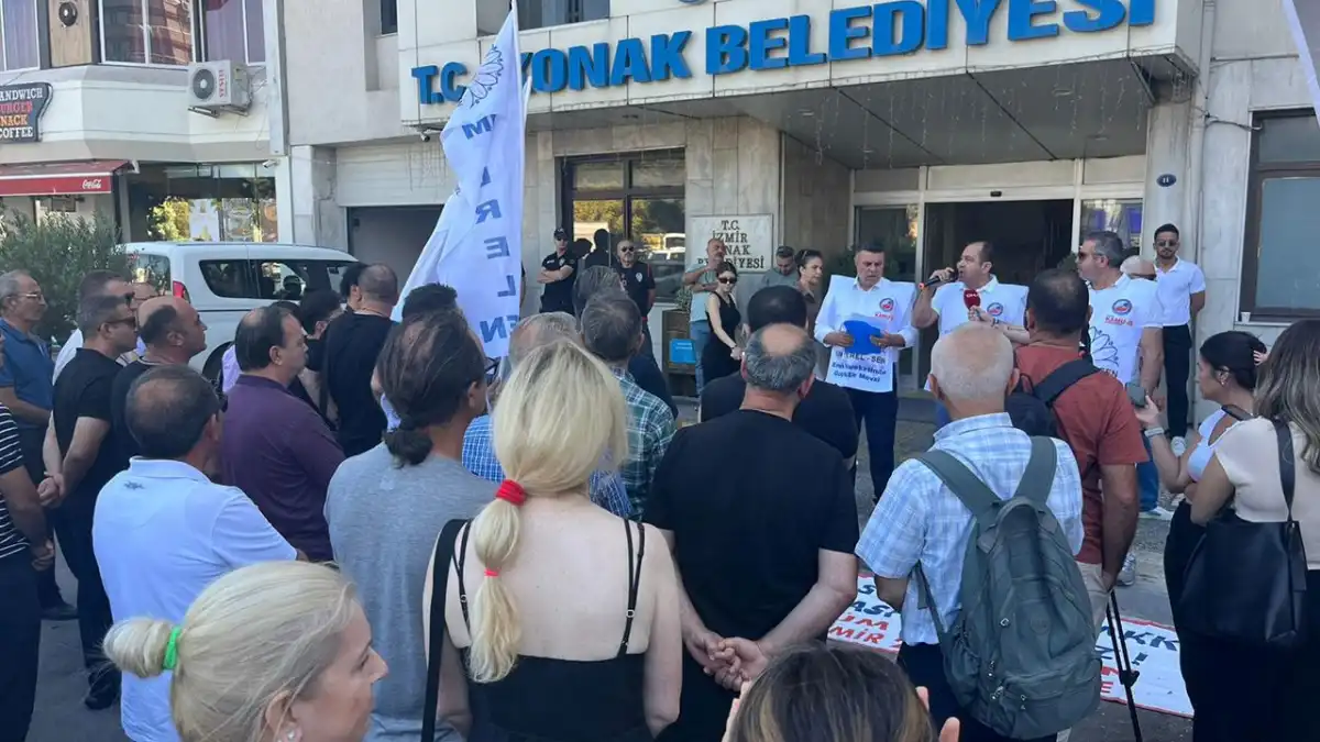 Konak Belediyesi memurları iş bıraktı haberinin görseli