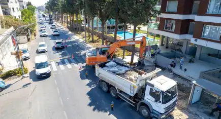 Güzelbahçe’nin ana arterleri yenileniyor