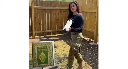 Sosyal medyada skandal görüntü: Alev Makinesiyle Kur’an-ı Kerim yakan siyasetçiye tepki yağdı