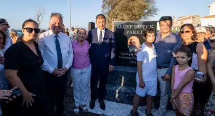 Urla’da yenilenen Recep Doyuk Parkı açıldı