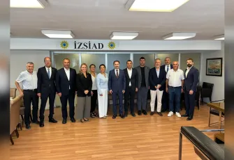  Arslan ve Ösen İZSİAD yönetim kurulu üyeleriyle bir araya geldi