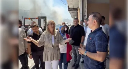 Çankırı’dan sanayi yangınına tepki: CHP’nin çürümüş yönetimi altında nefes alamayan Buca
