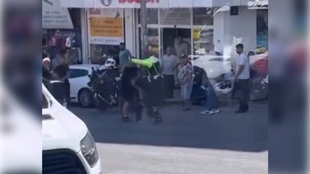 İzmir haber: Trafikte polise saldırdılar haberinin görseli