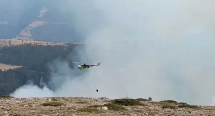 Amasya’da orman yangını