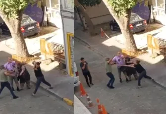 Kiracı ile ev sahibi arasında biber gazlı, sopalı kavga