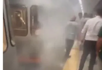 Yenikapı Metrosunda yangın paniği: Dumandan göz gözü görmedi