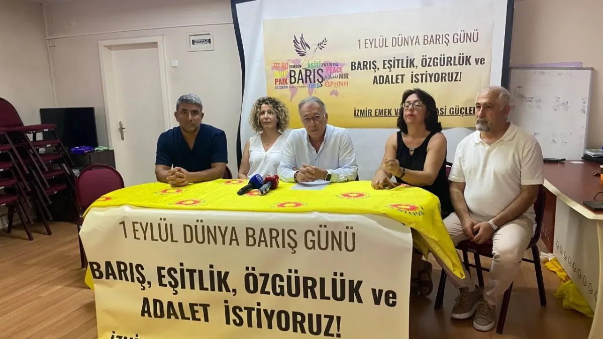 Eğitim Sen ve İzmir Emek Demokrasi Güçleri&#039;nden 1 Eylül için barış çağrısı haberinin görseli