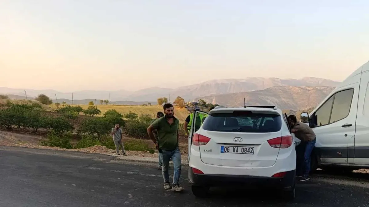 Otomobil ile minibüs kafa kafaya çarpıştı: 5 yaralı haberinin görseli