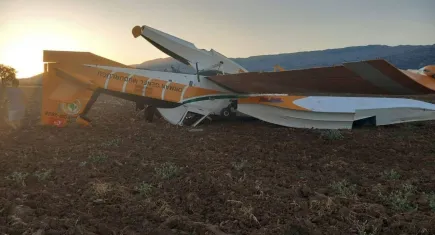 Yangın söndürme uçağı kaza kırıma uğradı! Enkaz Ankara’ya taşınıyor