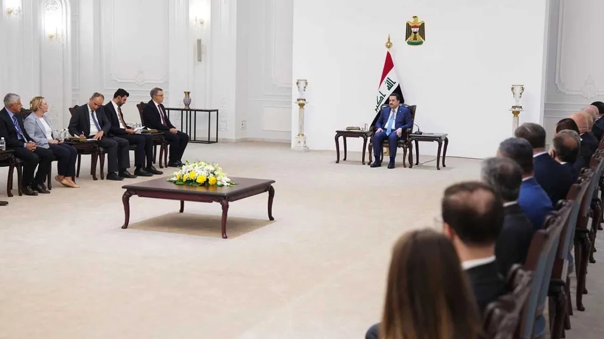 Irak Başbakanı Sudani, Bağdat&#039;ta Türk iş insanlarıyla görüştü haberinin görseli