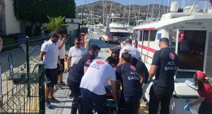 Muğla'da vurgun yiyen dalgıç İzmir'deki hastaneye sevk edildi