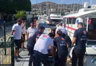 Muğla'da vurgun yiyen dalgıç İzmir'deki hastaneye sevk edildi