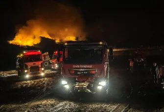 Denizli’deki orman yangınları için İzmir İtfaiyesi devreye girdi