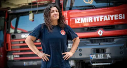 İzmir İtfaiye Personeli Bahar Akdağ, Avrupa’da yarışmak için hazırlanıyor