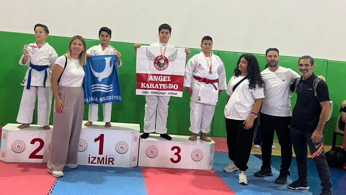 Aliağa&#039;nın sporcuları İzmir İl Şampiyonası&#039;nda zaferle döndü! haberinin görseli