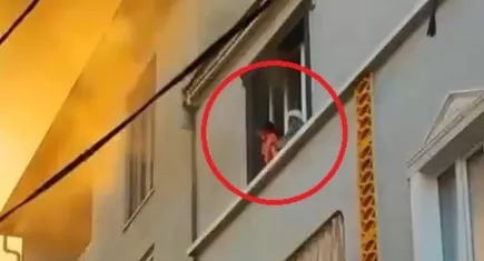 Bursa’da korkunç anlar: Anne, çocuğunu alevlerden böyle korudu