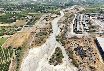 Gediz Nehri kuraklık nedeniyle kuruma tehlikesiyle karşı karşıya