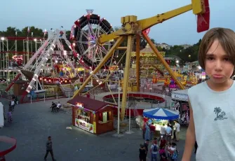 Fuarda duygusal anlar: Çocuk lunapark kalktı diye ağladı