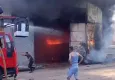 Polyester fabrikasında büyük yangın!