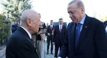 Cumhurbaşkanı Recep Tayyip Erdoğan ve Devlet Bahçeli zirvesi başladı: Kritik görüşmeden ilk kareler