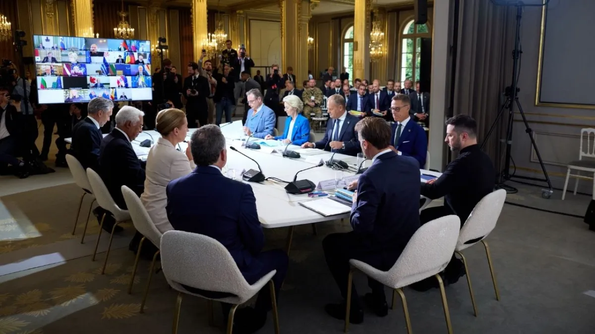 Paris’te tarihi zirve: 31 ülke Ukrayna’nın güvenliği için bir araya geldi haberinin görseli