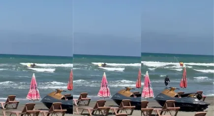 Akçakoca’da dehşet! 5 kişilik aile denizde ölümle burun buruna geldi