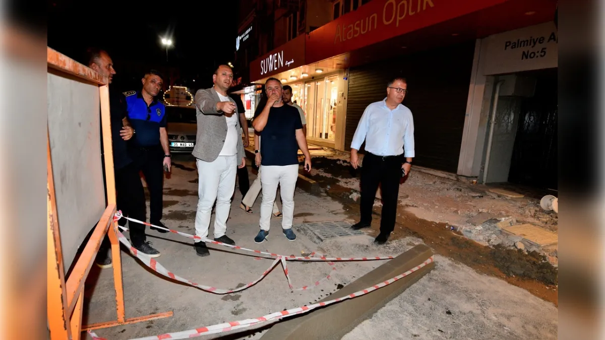 Bornova’da yollar okullar için hazırlanıyor haberinin görseli