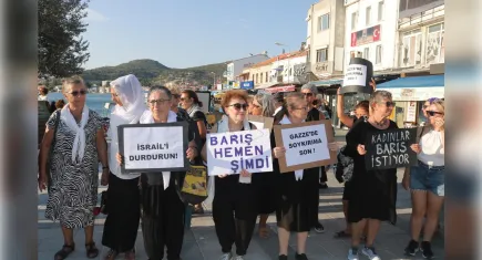 İzmirli kadınlardan İsrail protestosu