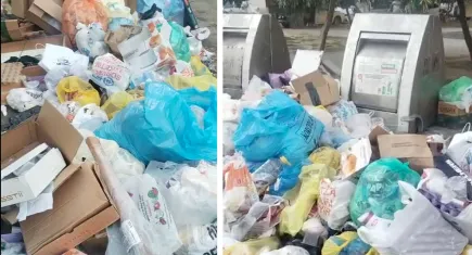 Karşıyaka’da çöp krizi: Çöplüklerin içi boş, dışı çöplük
