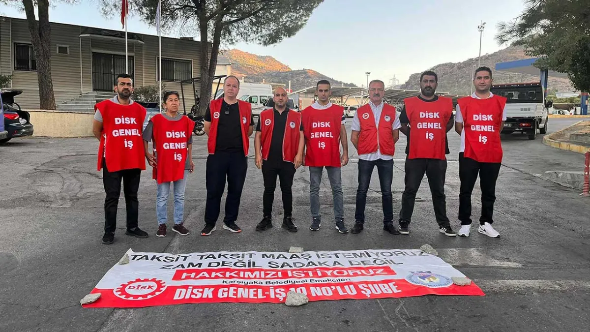 Karşıyaka Belediyesi’nde işçiler iş bıraktı: Maaş ve TİS alacakları ödenmedi haberinin görseli
