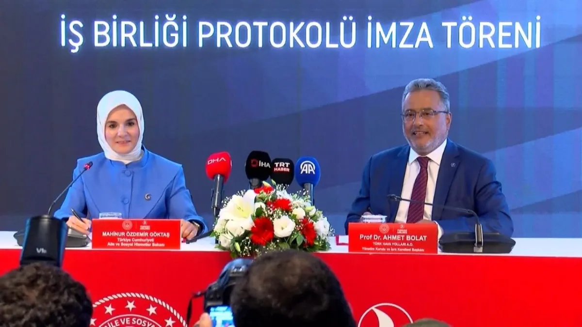 THY ve Aile Bakanlığı’ndan ‘engelsiz tasarımlarla ileri dönüşüm’ protokolü: Eski uçak malzemeleri sosyal güce dönüşüyor haberinin görseli