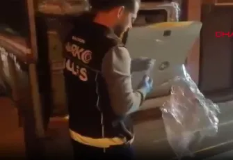 Bulaşık makinesine gizlenmiş 53 bin 760 sentetik ecza hap ele geçirildi