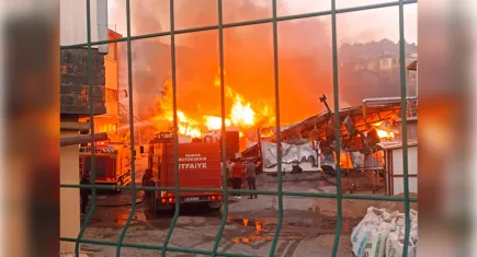 Konya’da korkutan yangın 