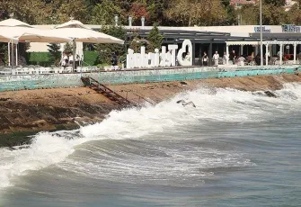 Tekirdağ'da poyraz deniz ulaşımını etkiledi