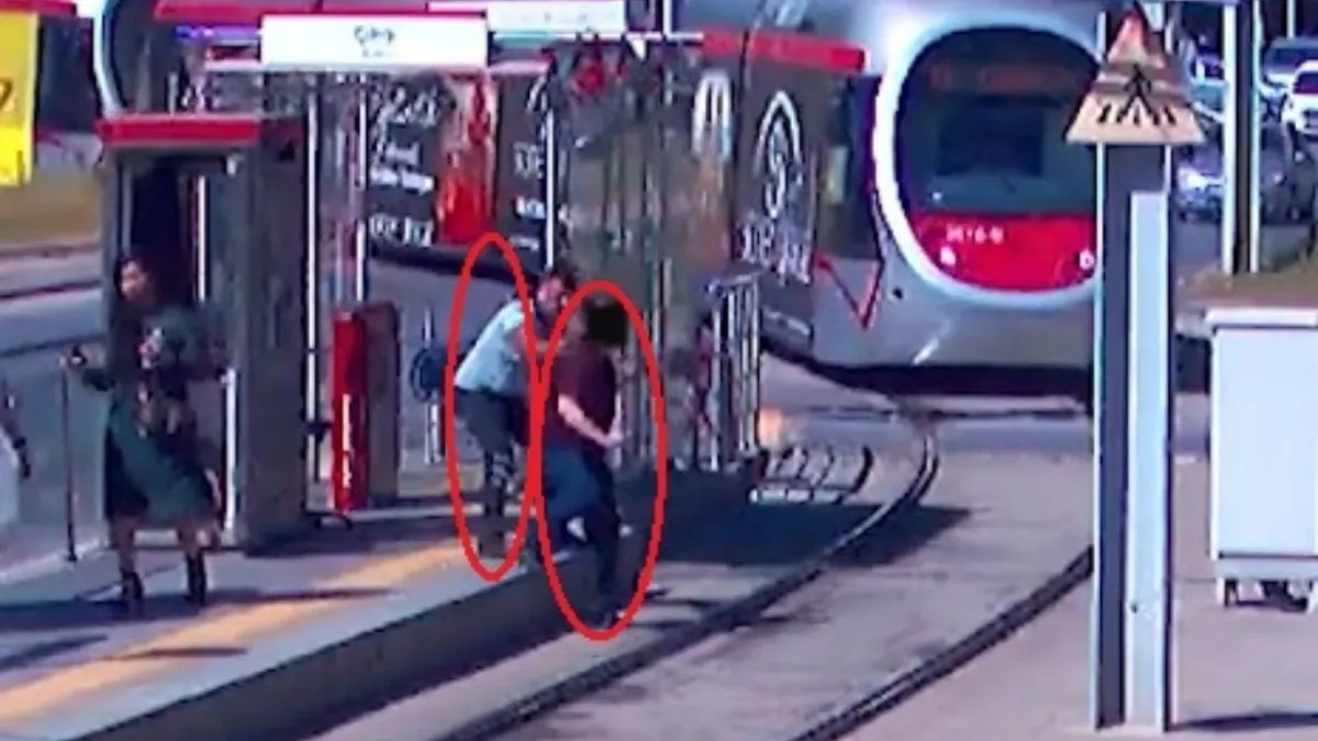 Çocuklarının yanında babaya tokat atan sürücüye gözaltı! haberinin görseli