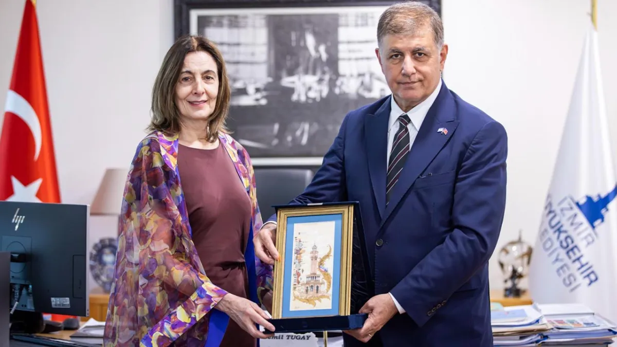 Arjantin Başkonsolosu Vivas, Başkan Tugay’ı ziyaret etti haberinin görseli
