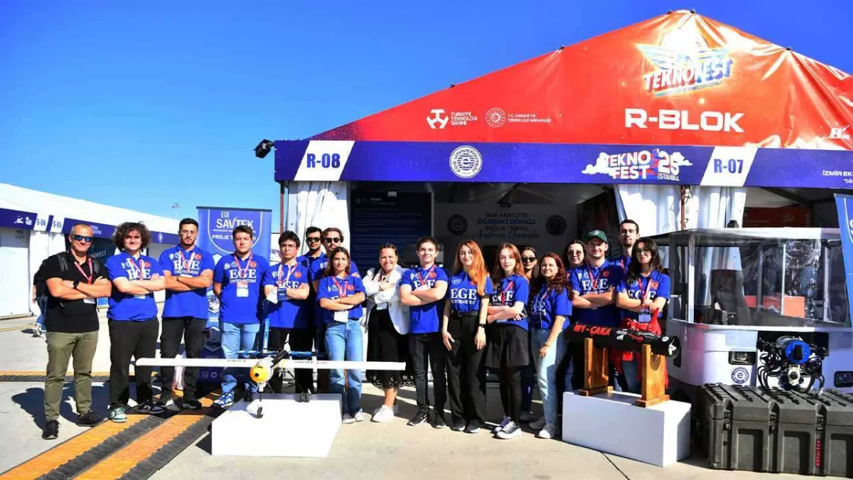 TEKNOFEST İstanbul’da Ege Üniversitesi standına ilgi yoğun  haberinin görseli