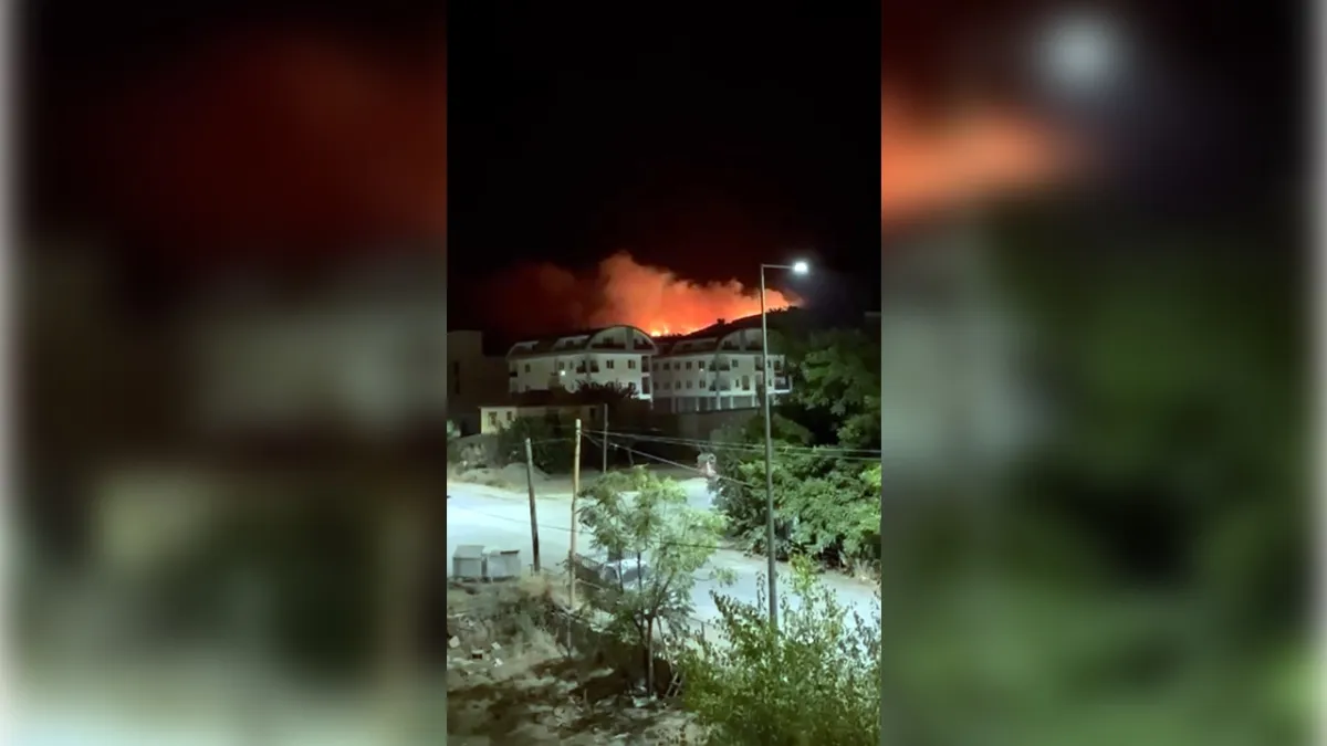 Antalya Alanya&#039;da orman yangını! haberinin görseli