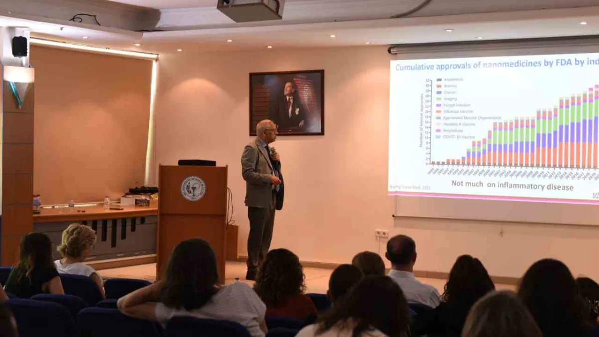 Ege Üniversitesi’nde Nanoteknoloji ve İlaç Taşıyıcı Sistemler Masaya Yatırıldı haberinin görseli