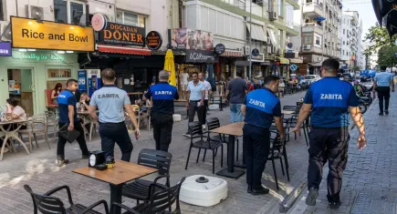 Karşıyaka zabıtası Bostanlı’da işgaliye denetimi yaptı