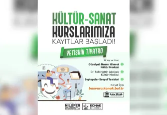 Konak Belediyesi’nde kültür-sanat kursları için kayıtlar başladı