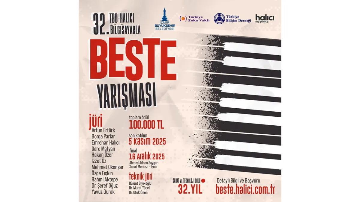 Bilgisayarla Beste Yarışması için geri sayım başladı: 100 bin TL ödül dağıtılacak haberinin görseli