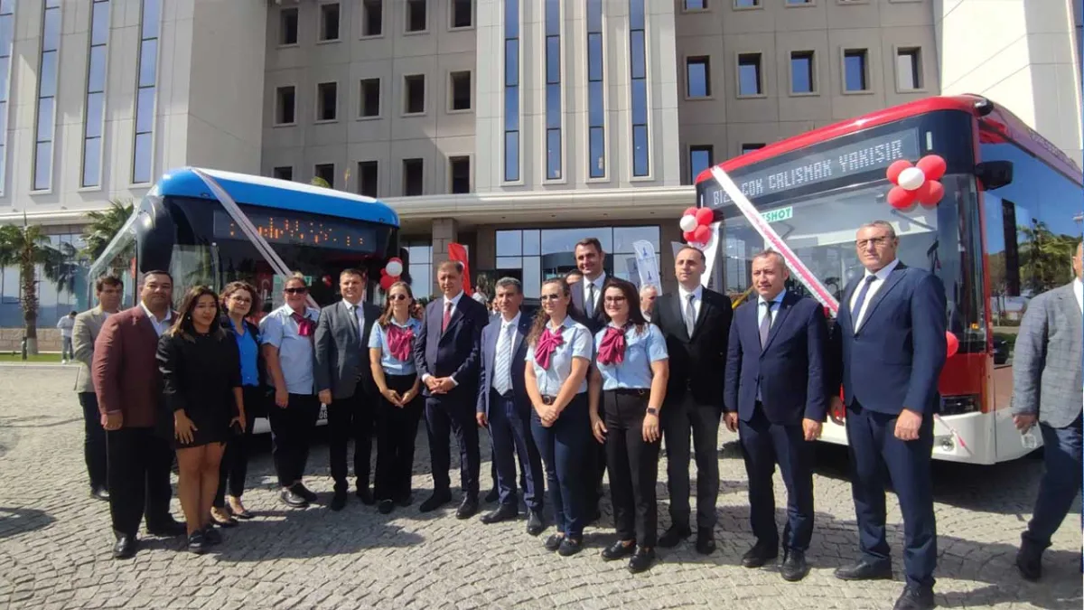 Aliağa OSB&#039;ye sıfır emisyonlu yeni toplu taşıma hattı açıldı haberinin görseli