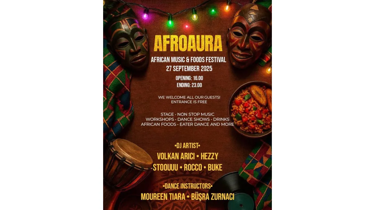 DJ performansları, dans atölyeleri, Afrika mutfağı: AfroAura Festivali sizlerle haberinin görseli