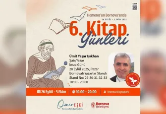 Şair ve Yazar Işıkhan’dan Bornova Kitap Günleri’nde edebiyatseverlere özel buluşma