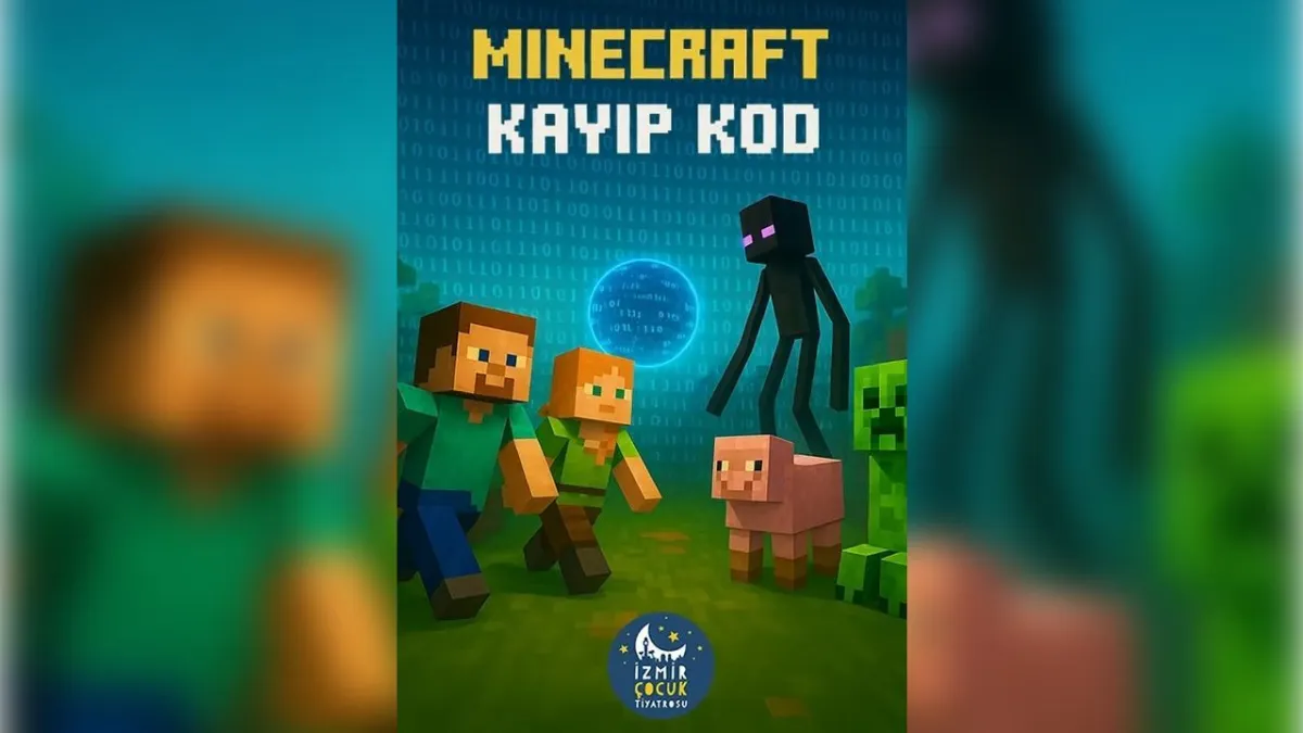 Minecraft–Kayıp Kod Tiyatrosu, Alsancak’ta çocuklarla buluşuyor haberinin görseli