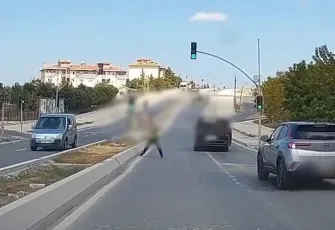 Trafikte taşlı saldırı: Minibüs şoförü yakalandı