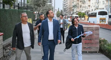 Bornova’da trafik ve peyzajda büyük dönüşüm: Mustafa Kemal caddesi yenileniyor