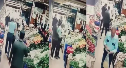 Köpeğiyle alışveriş yapan kadına yumruklu saldırı: Kadına vuran şüpheli yakalandı