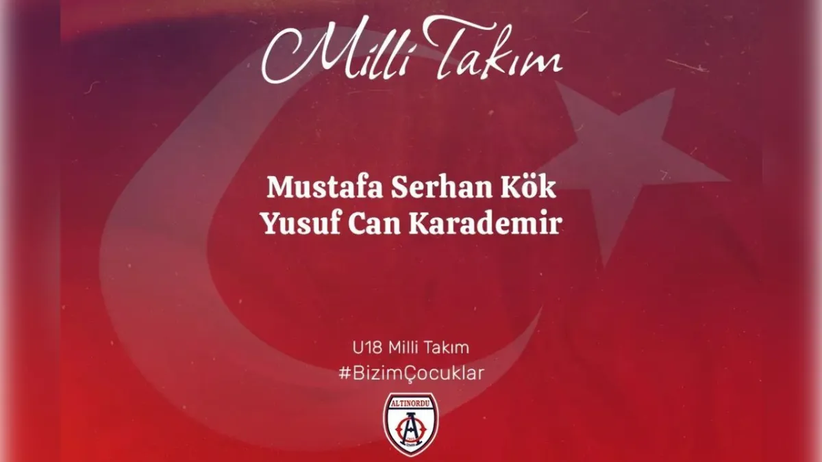 Altınordu’nun gençleri milli takım yolunda haberinin görseli